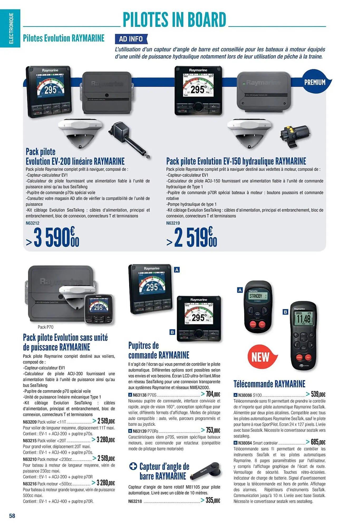 Catalogue Accastillage Diffusion du 1 mars au 31 décembre 2023 - Catalogue page 60