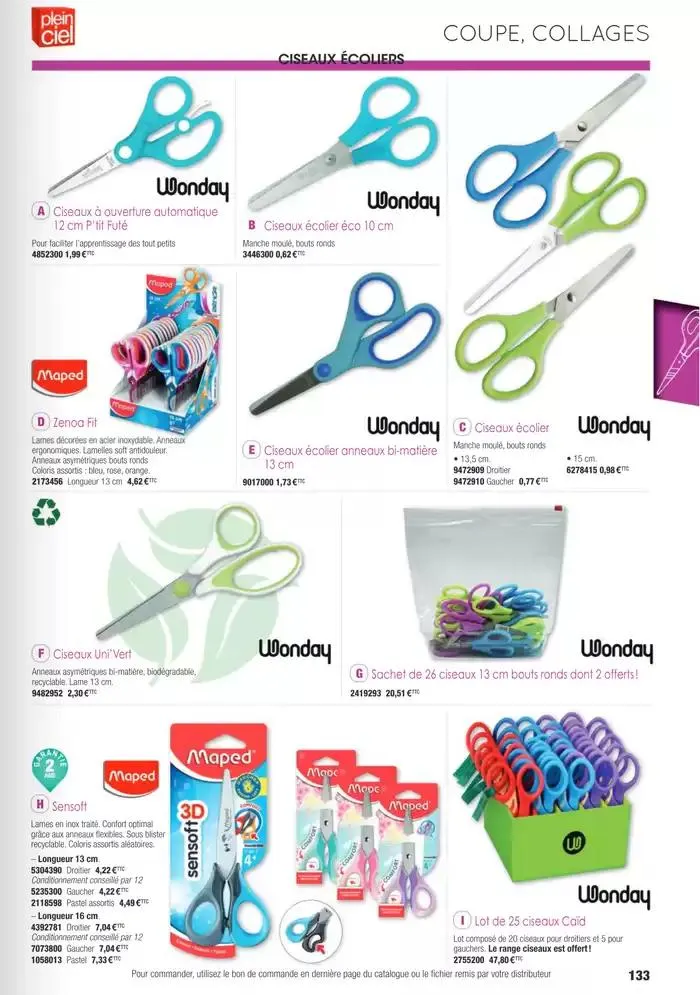 Écoles et loisirs 2025 du 1 janvier au 31 décembre 2025 - Catalogue page 133