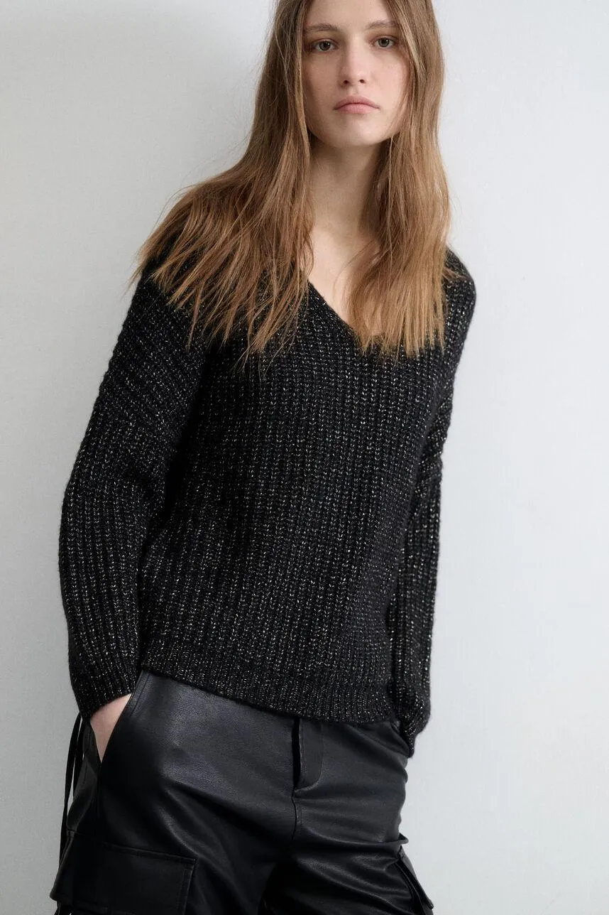 Pull oversize en maille lurex PACIFIC FULLSHY