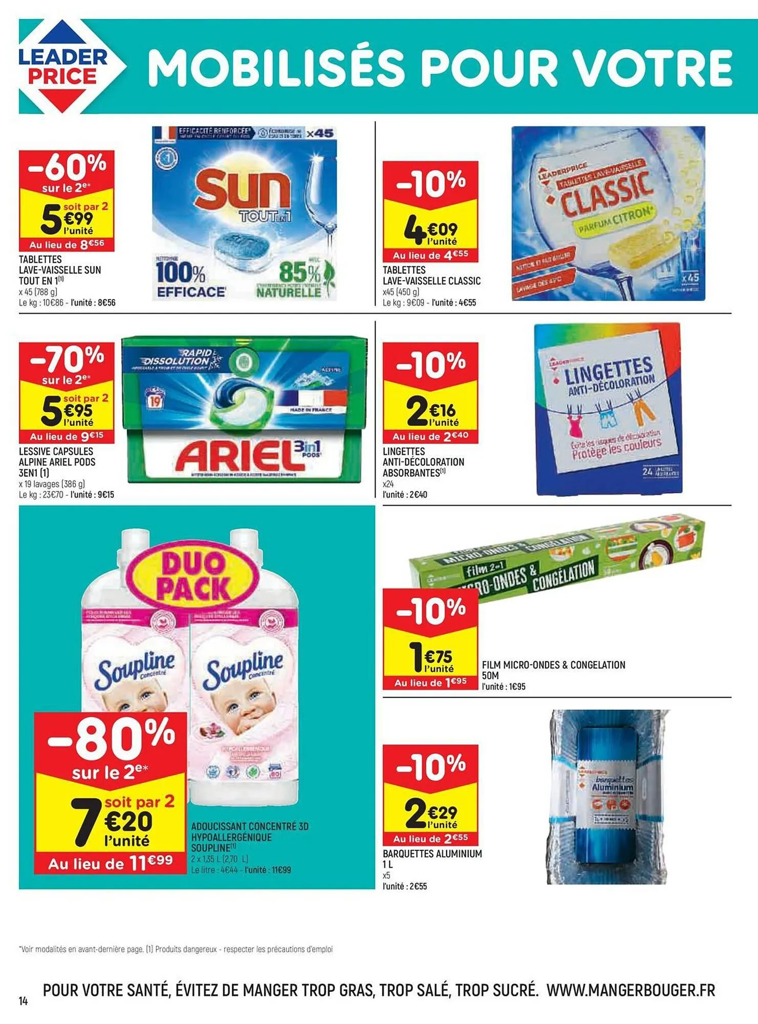 Catalogue Leader Price du 9 janvier au 21 janvier 2024 - Catalogue page 14