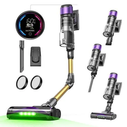 ULTENIC Aspirateur Balai Sans Fil- Ultenic- U20 - 60KPA - Technologie GreenEye -Tube Pliable