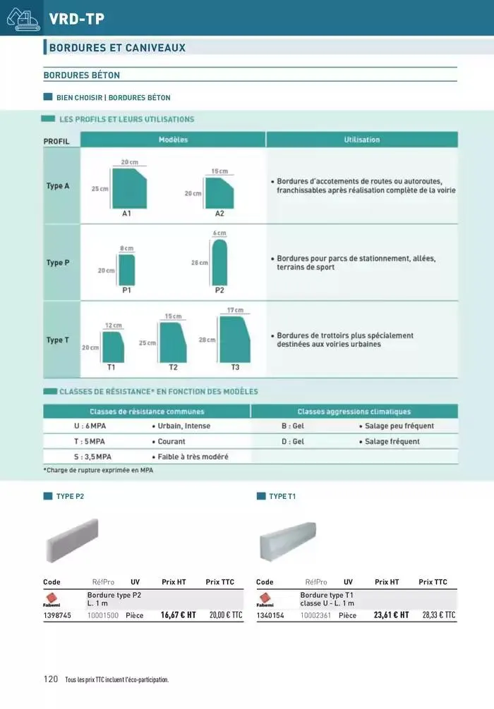 Matériaux 2025 du 1 janvier au 31 décembre 2025 - Catalogue page 120