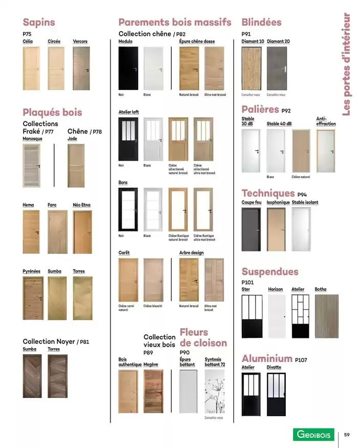 Aménagents Intérieurs 2025 du 1 janvier au 31 décembre 2025 - Catalogue page 59