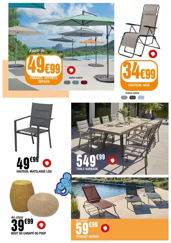 Parce qu’on sait que vous ne voulez pas louper la saison des barbecues et des apéros sur la terrasse, on a TOUT prévu pour vous préparer ! du 1 avril au 30 avril 2025 - Catalogue page 6