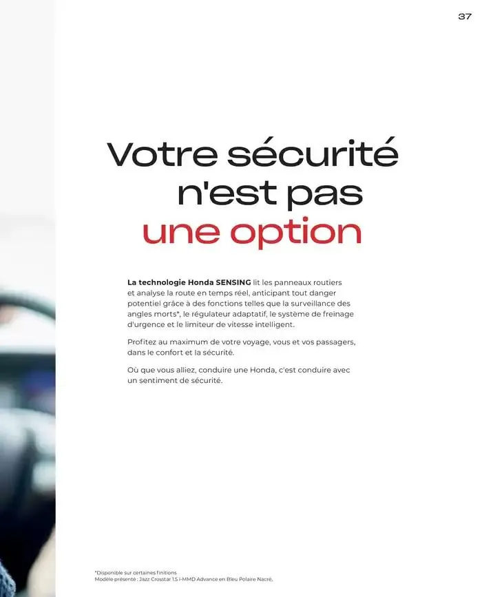 JAZZ e: Hev HYBRID du 7 janvier au 31 mai 2025 - Catalogue page 37