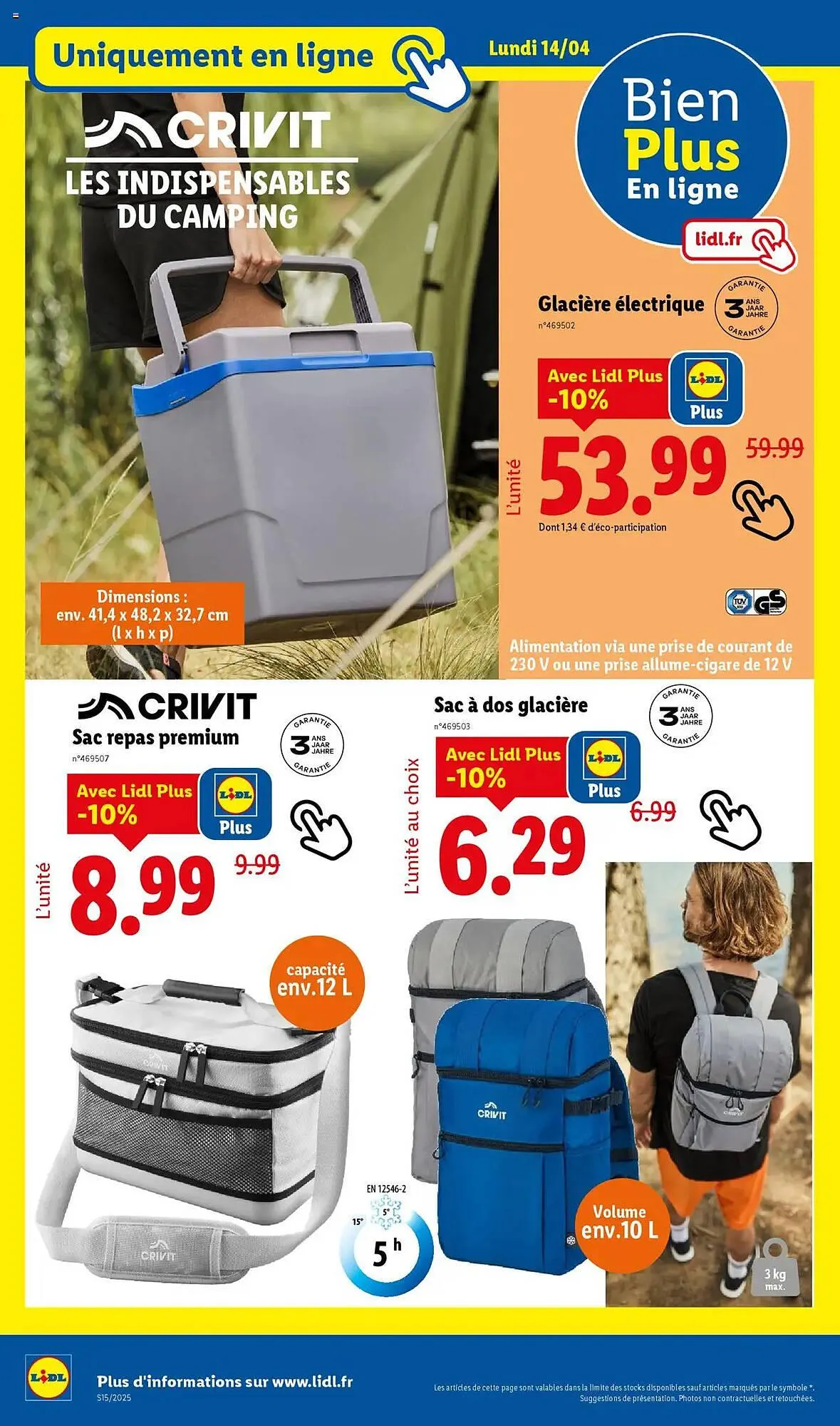 Catalogue Lidl du 10 avril au 16 avril 2025 - Catalogue page 70