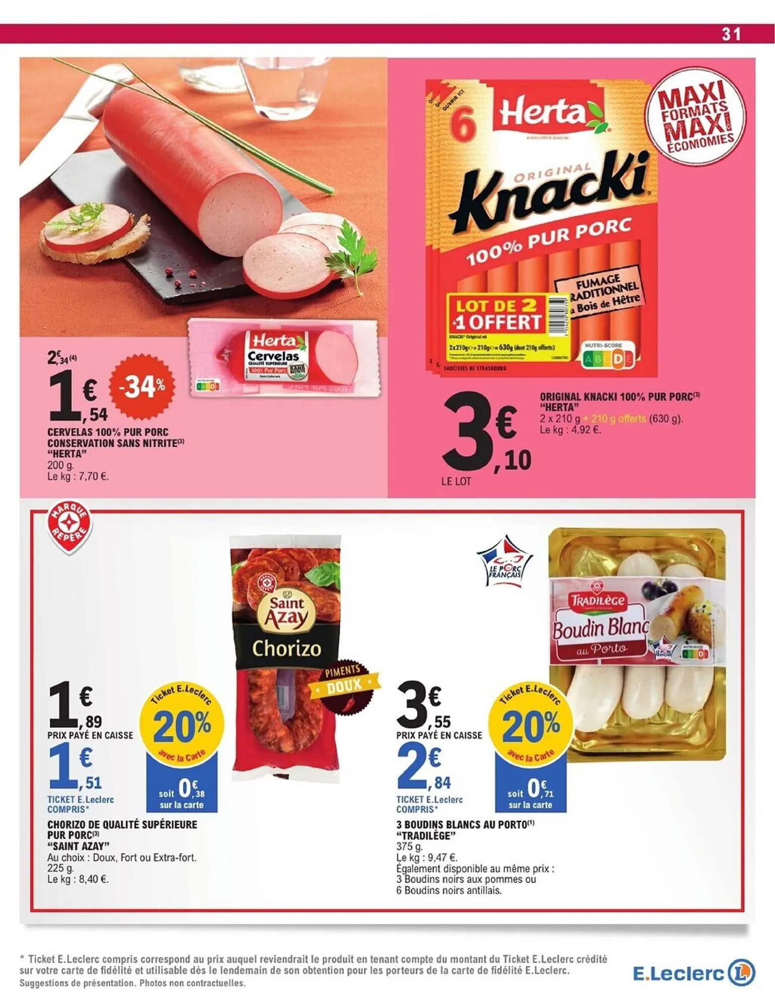 Catalogue E.Leclerc du 3 mars au 14 mars 2026 - Catalogue page 31
