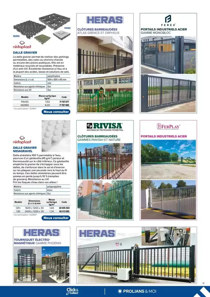 Opération Portail Aménagement Extérieur du 4 mars au 30 avril 2025 - Catalogue page 13