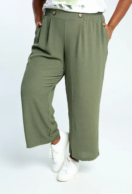 Pantacourt fluide uni