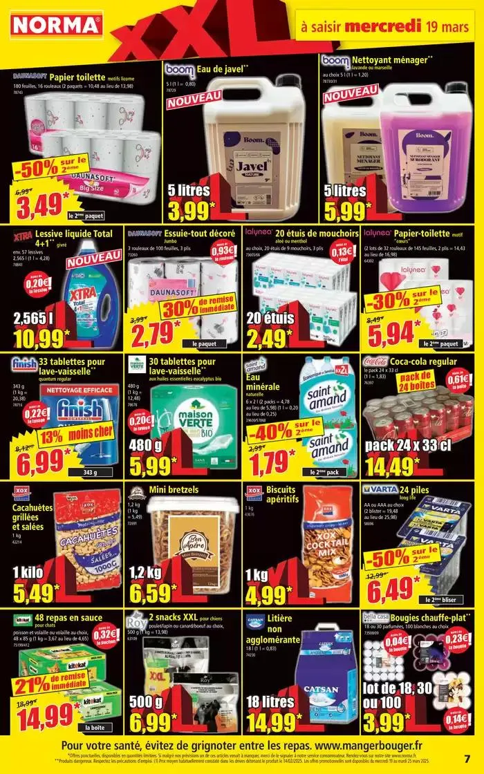 Jusqu'à -50% sur le 2ème du 19 mars au 25 mars 2025 - Catalogue page 7
