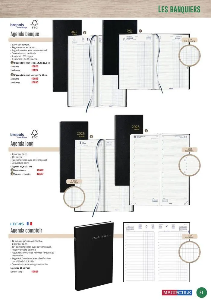 Les Agendas et Calendriers 2025 du 23 mai au 31 décembre 2025 - Catalogue page 31
