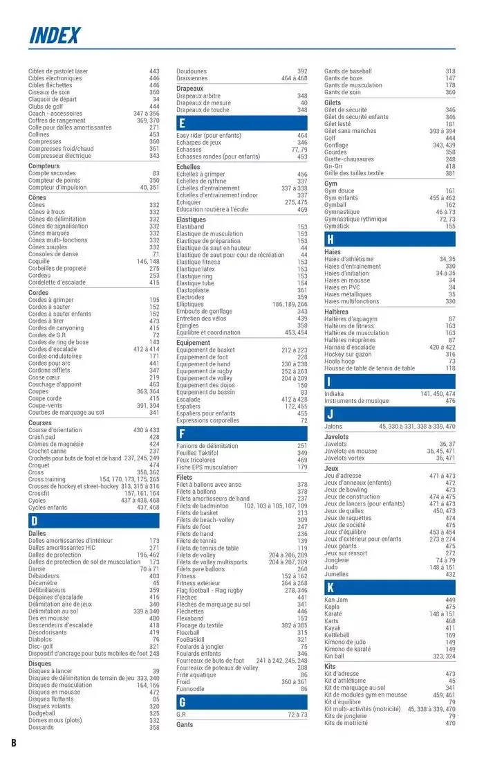 ÉQUIPEMENT SPORTIF du 6 mars au 31 décembre 2025 - Catalogue page 456