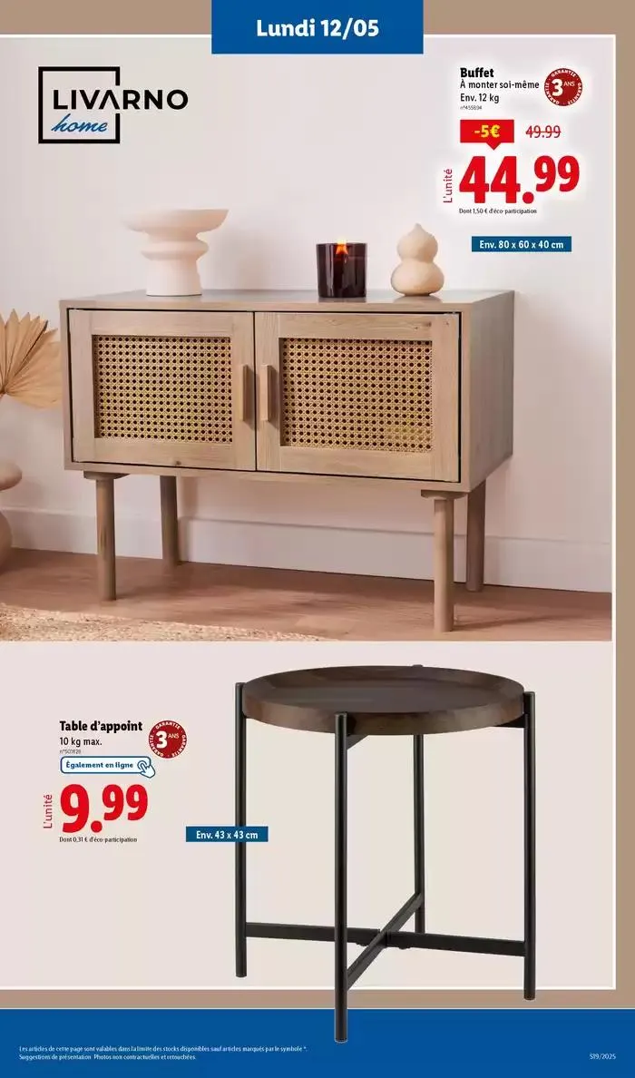 Chez Lidl, retrouvez des accessoires pour la cuisine, le bureau et bien plus encore ! du 8 mai au 12 mai 2025 - Catalogue page 33
