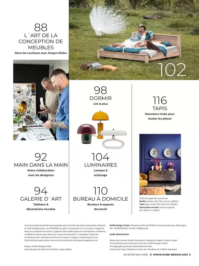 LE MAGAZINE POUR LES ENTHOUSIASTES DU DESIGN du 6 février au 31 décembre 2025 - Catalogue page 5