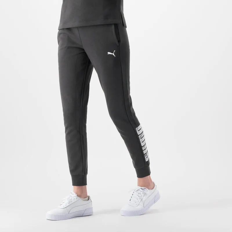 Pantalon slim PUMA fitness noir femme