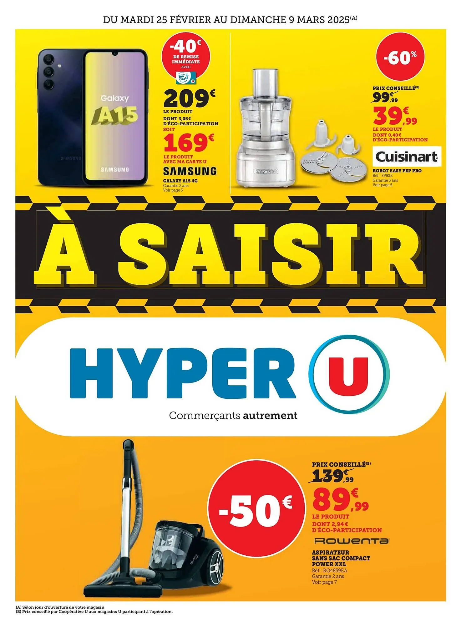 Catalogue Hyper U du 25 février au 9 mars 2025 - Catalogue page 1