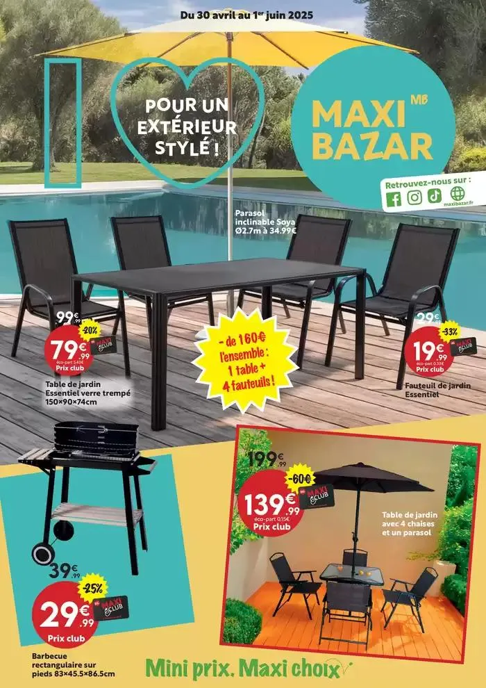 POUR UN EXTÉRIEUR STYLÉ ! du 30 avril au 1 juin 2025 - Catalogue page 1