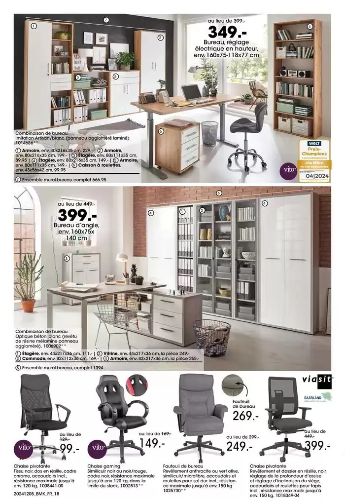 SALON DE LA CUISINE CHEZ MÖBEL MARTIN du 5 décembre au 15 décembre 2024 - Catalogue page 18