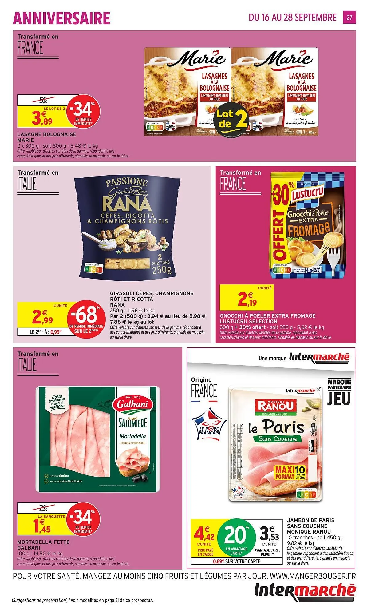 Catalogue Intermarché du 16 septembre au 28 septembre 2025 - Catalogue page 20
