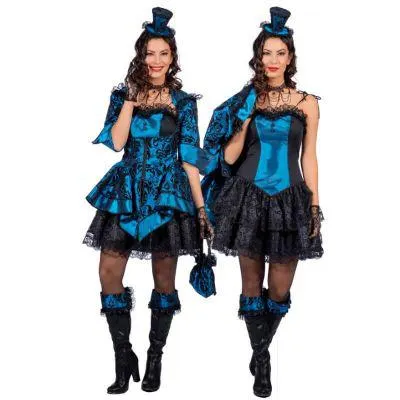 Veste et Robe Baroque - Bleu - Femme - Taille au choix