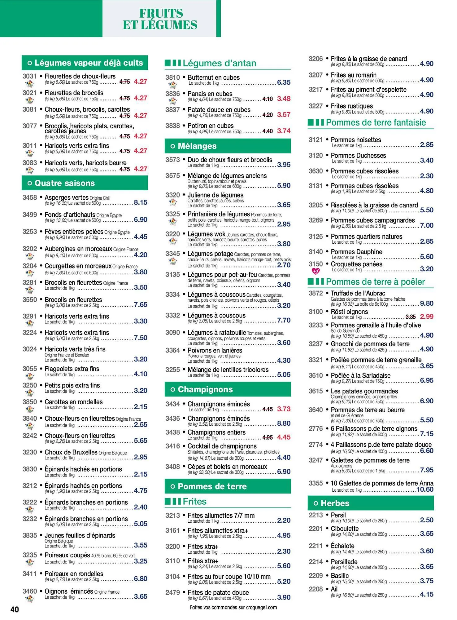 Catalogue Croque Gel du 28 octobre au 26 novembre 2023 - Catalogue page 40