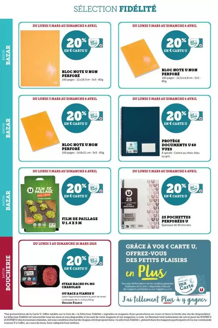 Tous les jours 20% du 4 mars au 16 mars 2025 - Catalogue page 32
