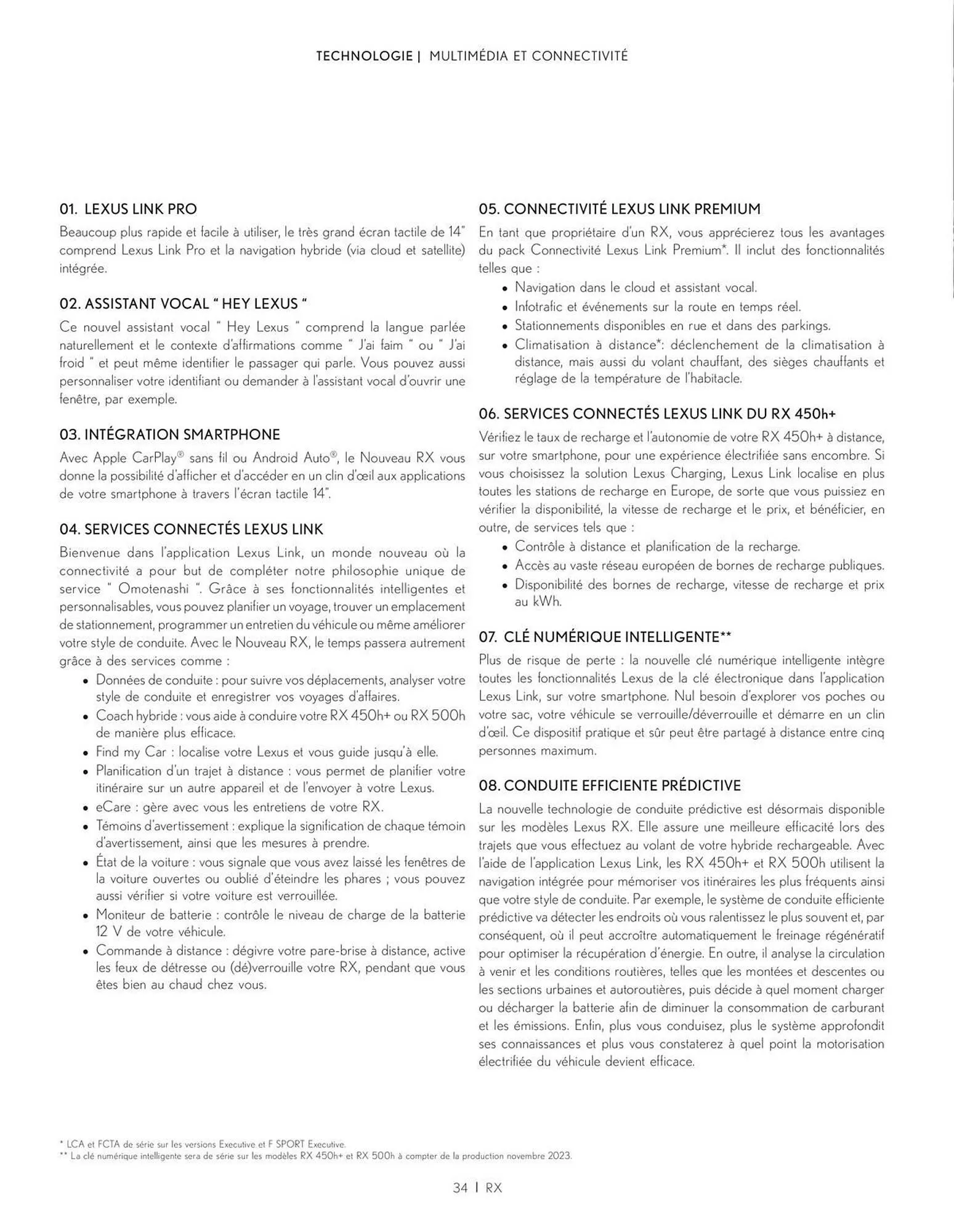 Catalogue Lexus du 21 décembre au 31 mars 2024 - Catalogue page 34