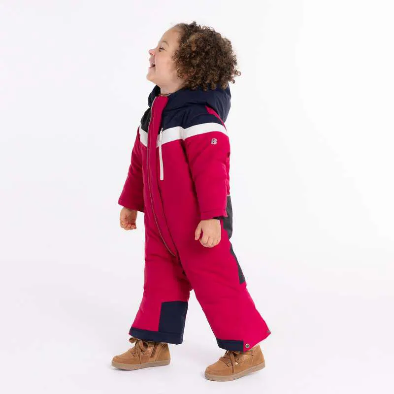 Combinaison de ski rouge bébé mixte