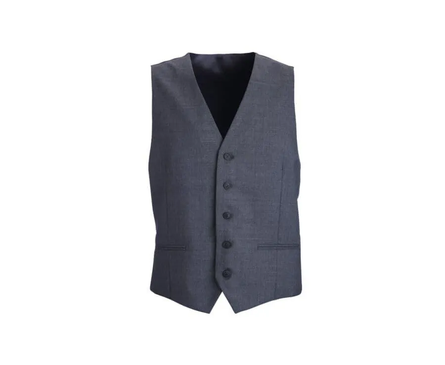 Gilet de costume homme Gris moyen - LAZARE
