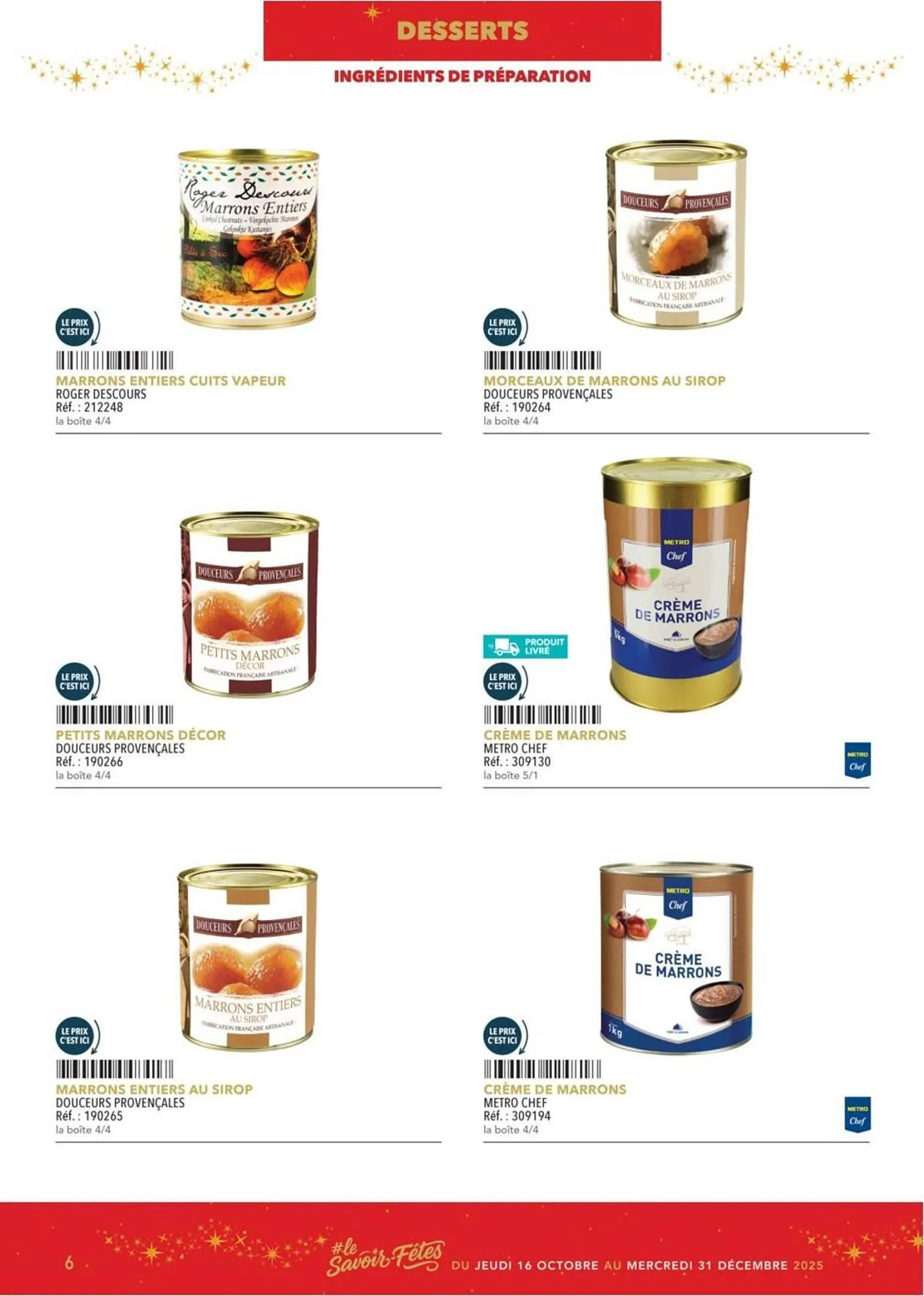 Catalogue METRO du 16 octobre au 31 décembre 2025 - Catalogue page 6