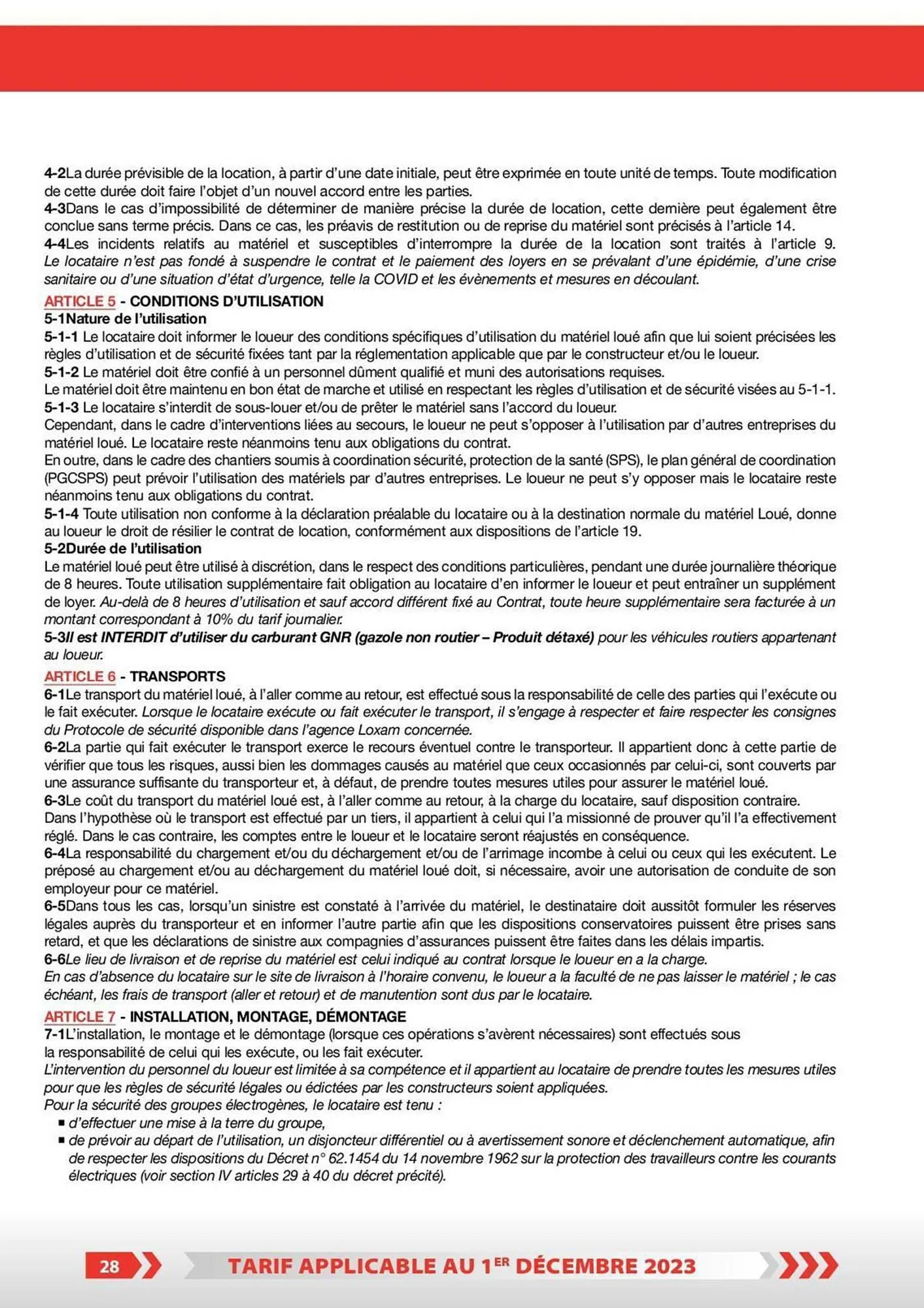Catalogue Loxam du 1 décembre au 31 décembre 2023 - Catalogue page 22