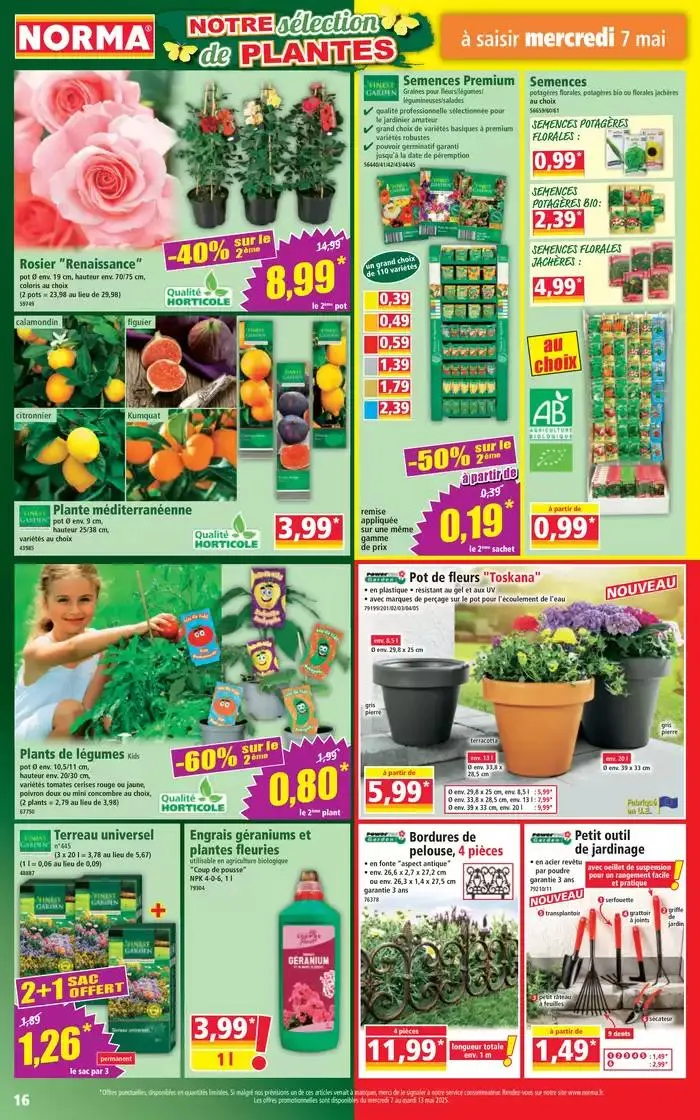 Jusqu'à -50% sur le 2ème du 7 mai au 13 mai 2025 - Catalogue page 16