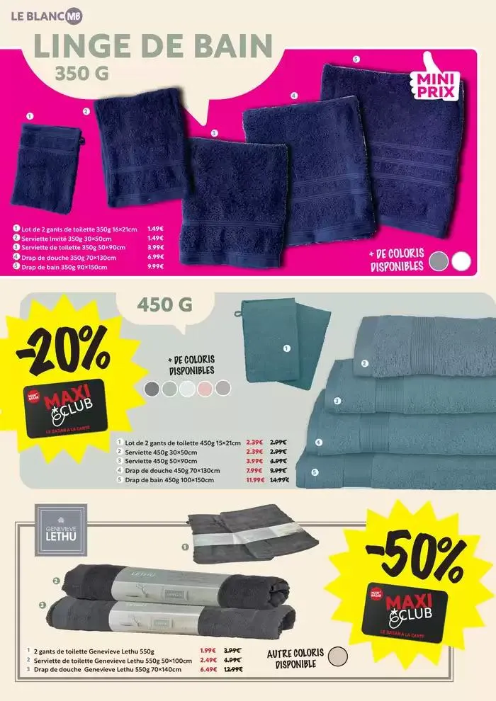 LINGE DE MAISON : DU STYLE à petits prix ! du 27 décembre au 26 janvier 2025 - Catalogue page 11