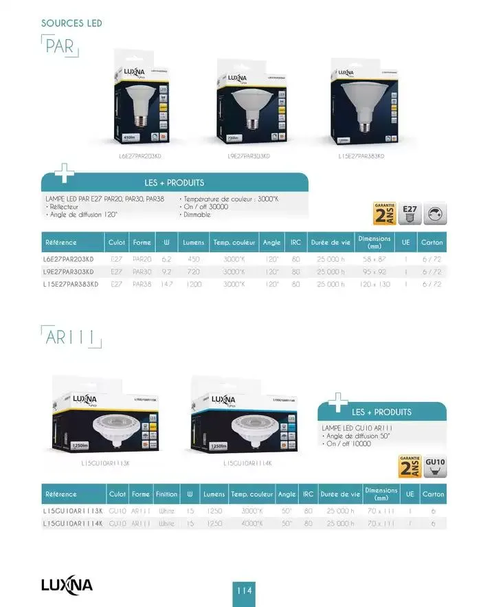LUXNA 2025 du 1 janvier au 31 décembre 2026 - Catalogue page 116
