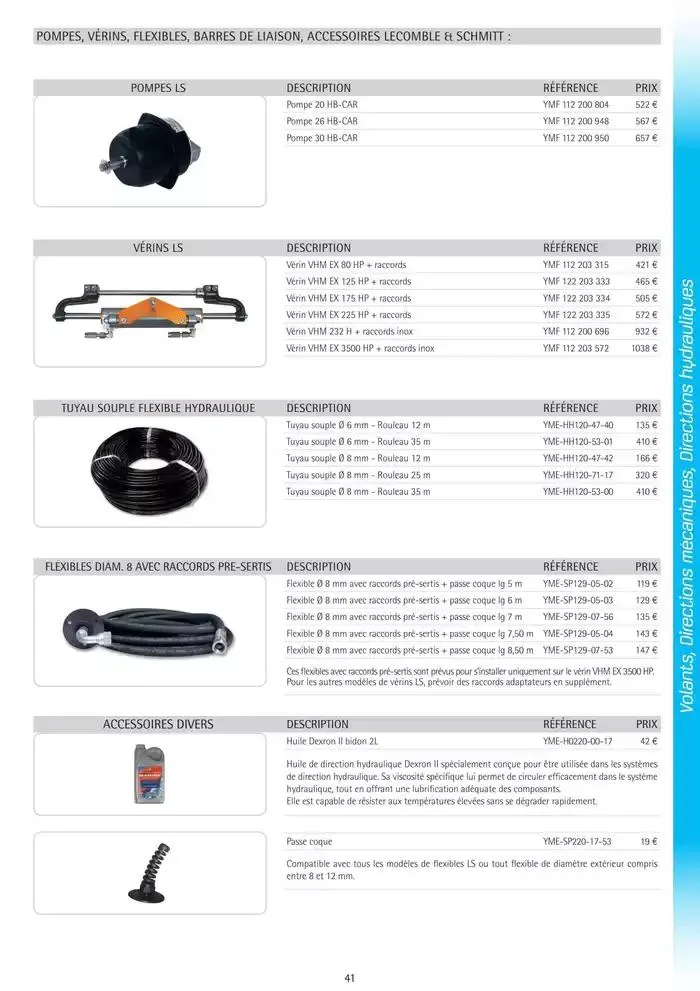 Catalogue Yamaha Marine - Accessoires Marine 2025 du 1 mars au 31 mars 2025 - Catalogue page 41