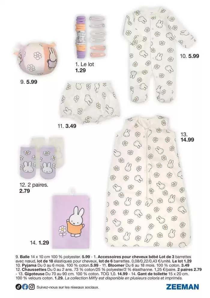 Cette semaine : tout pour nos fans de Miffy. du 11 avril au 18 avril 2025 - Catalogue page 3