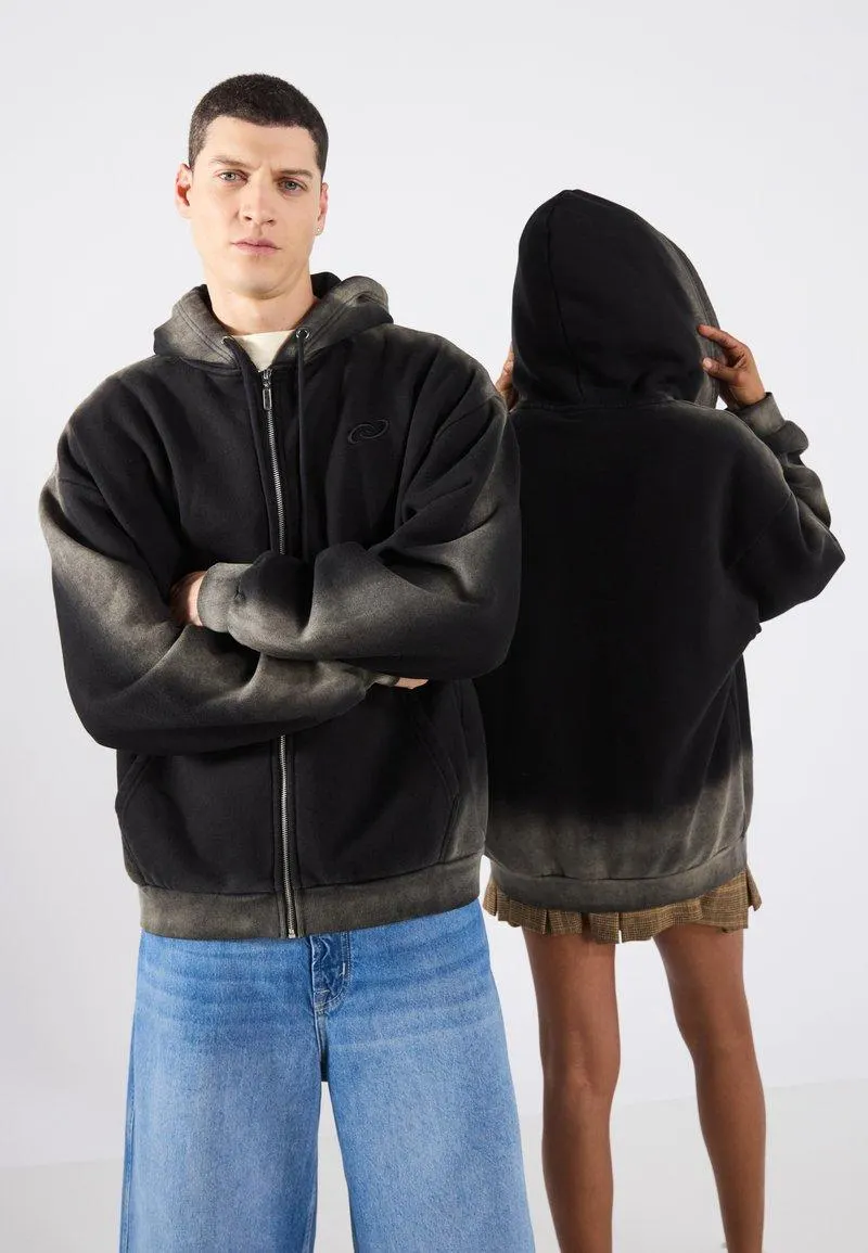 UNISEX - Sweat zippé - true black