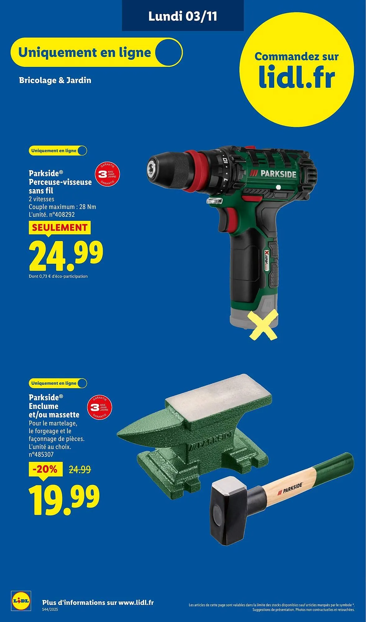 Catalogue Lidl du 3 novembre au 6 novembre 2025 - Catalogue page 3