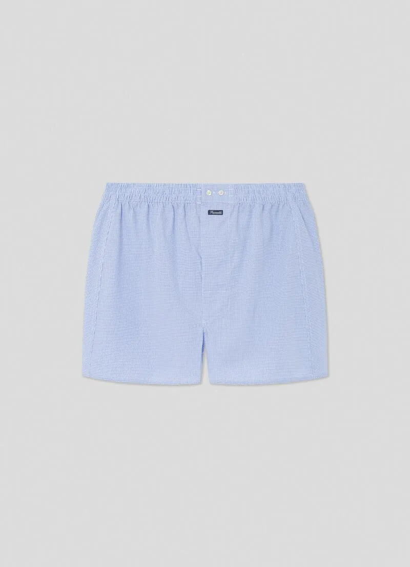 BOXERS EN COTON À CARREAUX