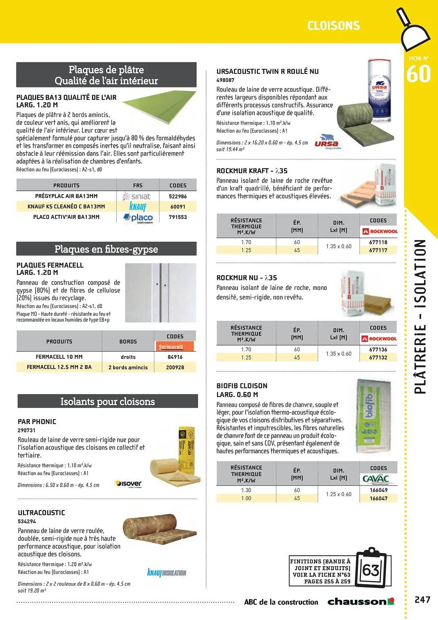 Catalogue Chausson Matériaux du 2 mai au 31 décembre 2025 - Catalogue page 249