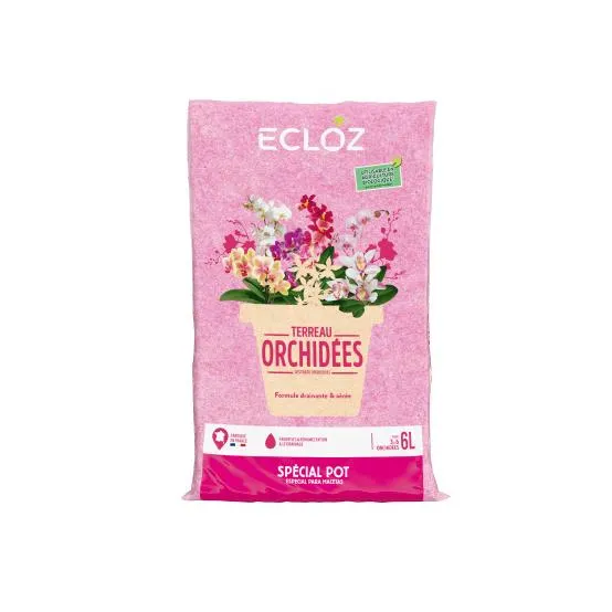 Terreau orchidées 6L - ECLOZ