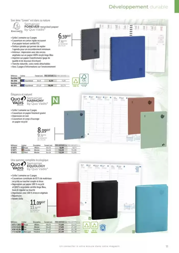 Catalogue agendas de bureau 2024-2025 du 8 octobre au 31 décembre 2025 - Catalogue page 2