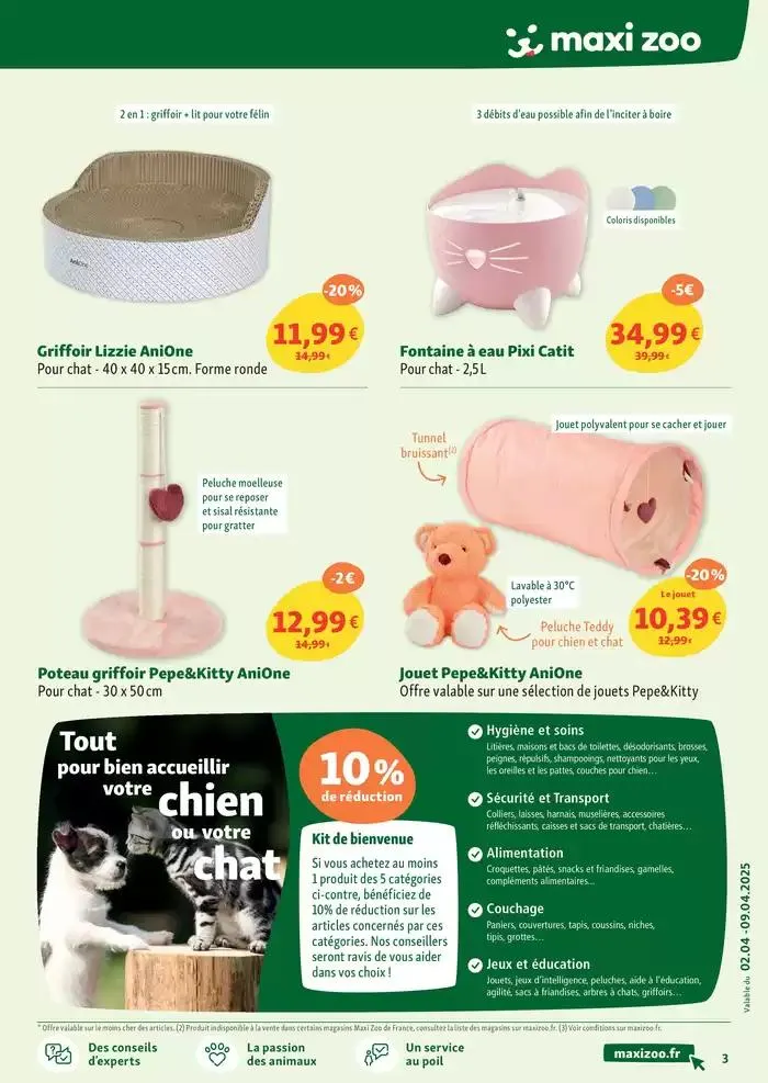 Maxi Zoo - Tout pour vos animaux Tout pour votre chiot ou votre chaton du 2 avril au 9 avril 2025 - Catalogue page 3