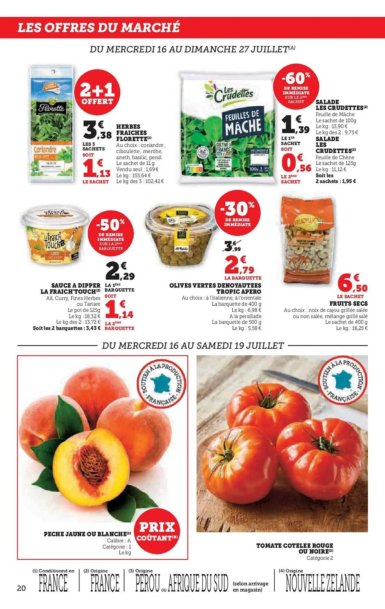 Catalogue Super U du 16 juillet au 27 juillet 2025 - Catalogue page 20