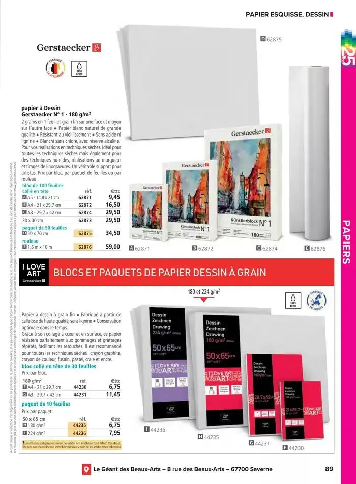 Catalogue Le Géant des Beaux-Arts du 6 janvier au 31 décembre 2025 - Catalogue page 189