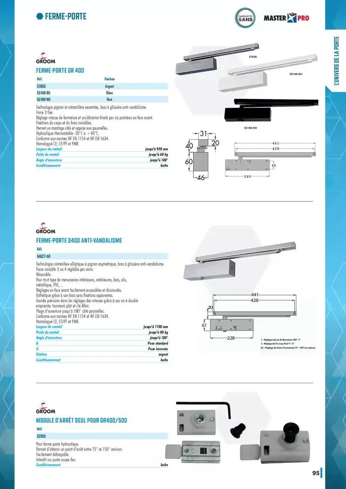 Guide Quincaillerie Serrurerie 2025 - 2026 du 1 avril au 1 avril 2026 - Catalogue page 97
