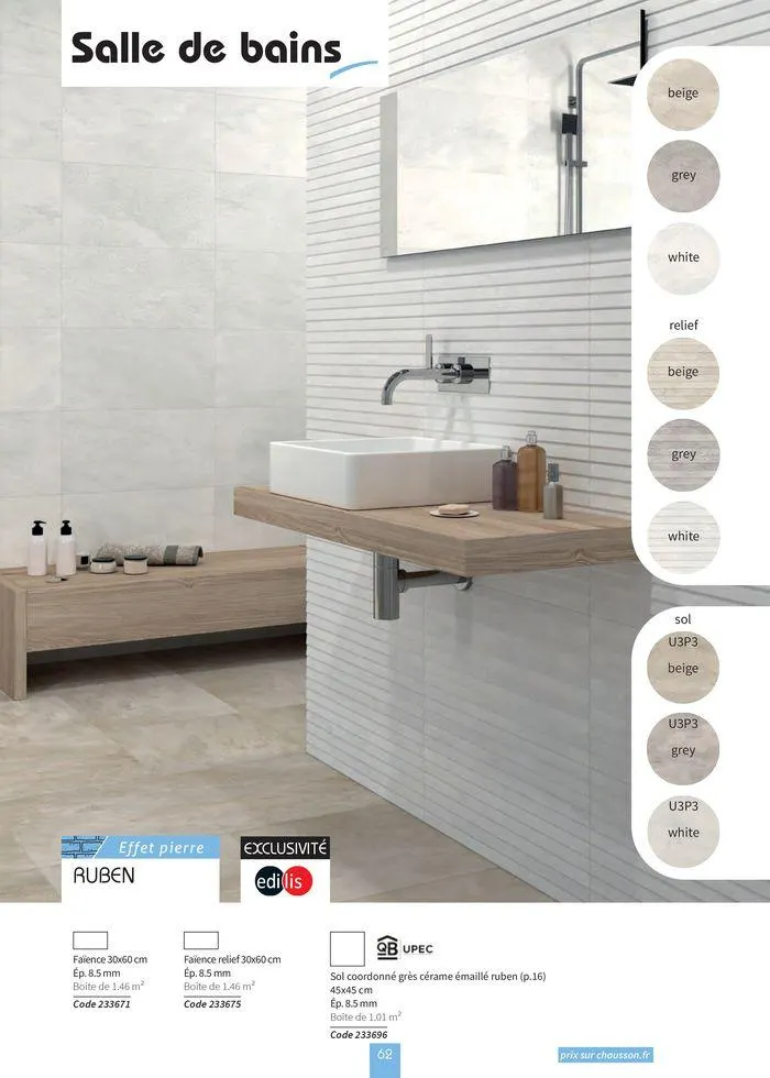 Carrelage & Parquet 2024-2025 du 22 août au 31 mai 2025 - Catalogue page 64