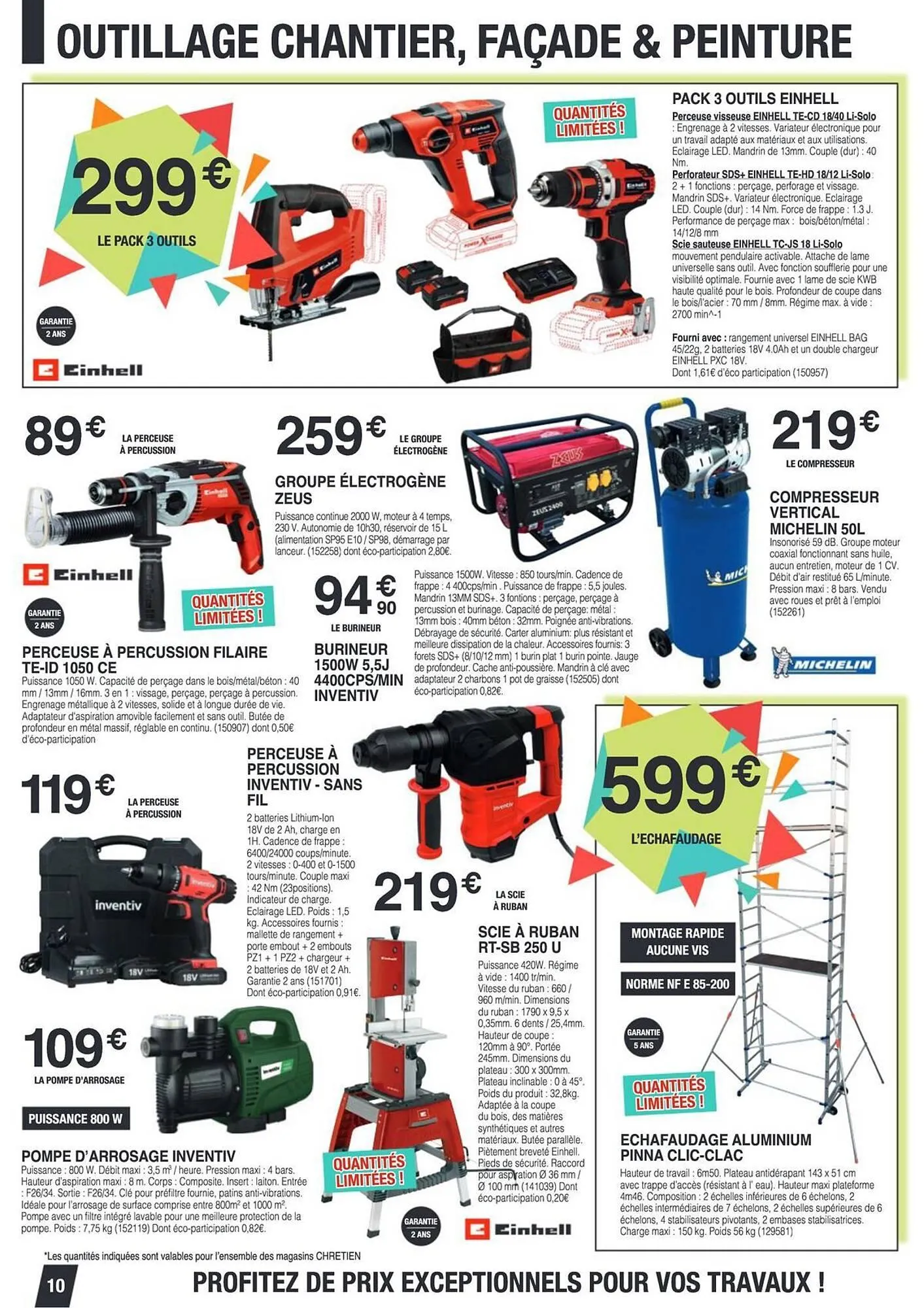 Catalogue Chretien Matériaux du 7 mars au 29 mars 2025 - Catalogue page 10