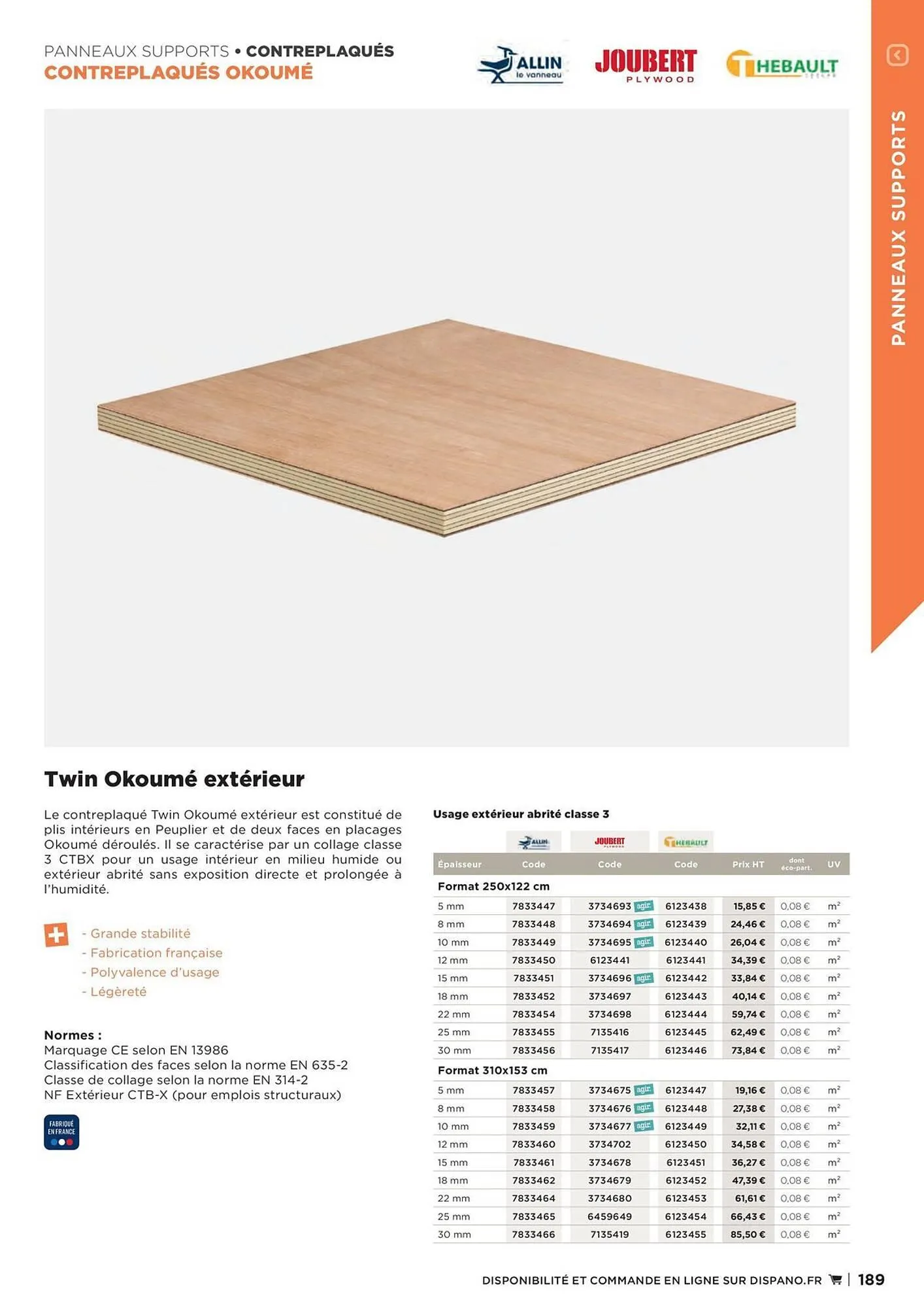 Catalogue Dispano du 25 avril au 31 décembre 2025 - Catalogue page 189