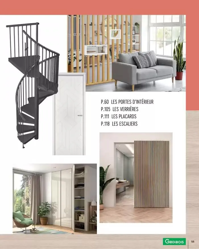 Aménagents Intérieurs 2025 du 1 janvier au 31 décembre 2025 - Catalogue page 55